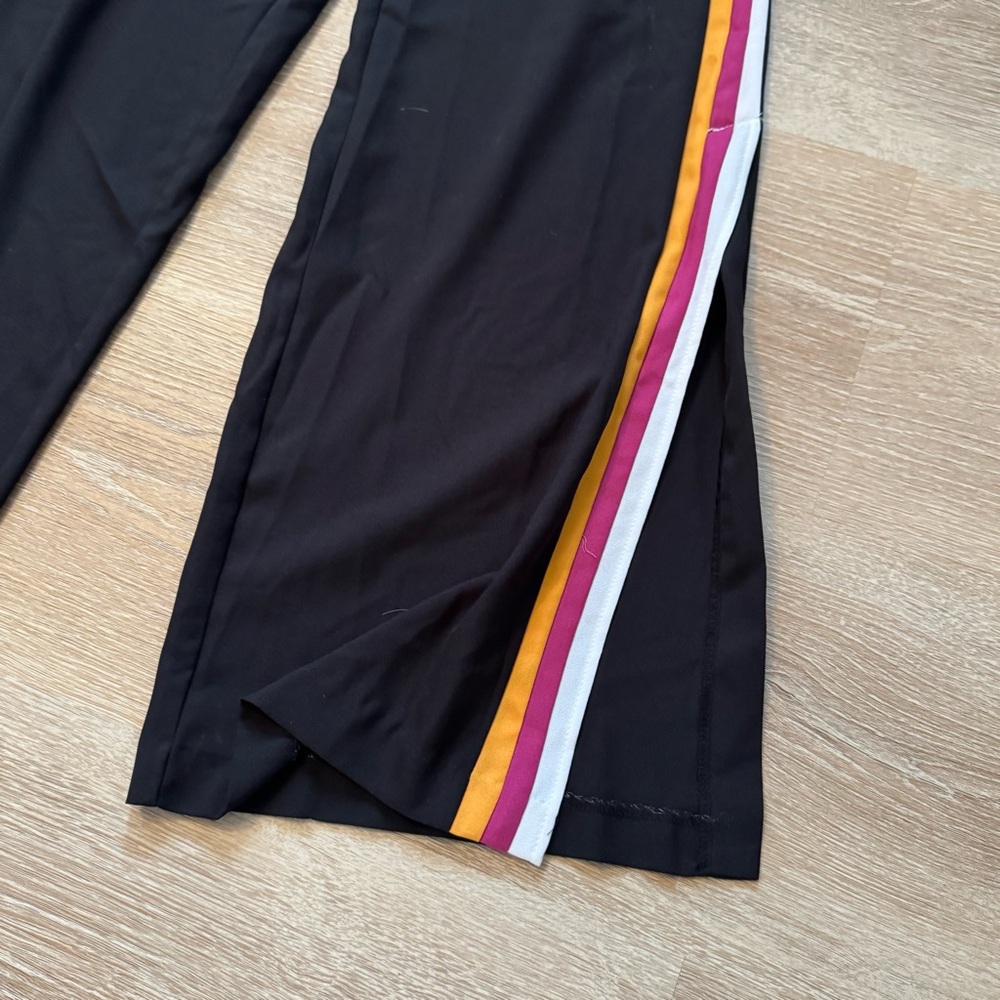 Bar III Black Jumpsuit with Vibrant Stripes - Picture 4 of 4